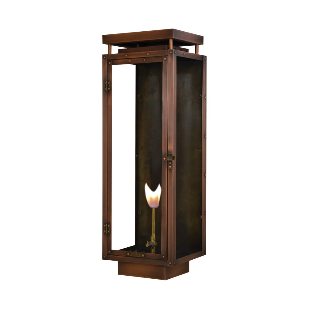 Yorkshire Wall Mount Copper Gas Lantern by Primo